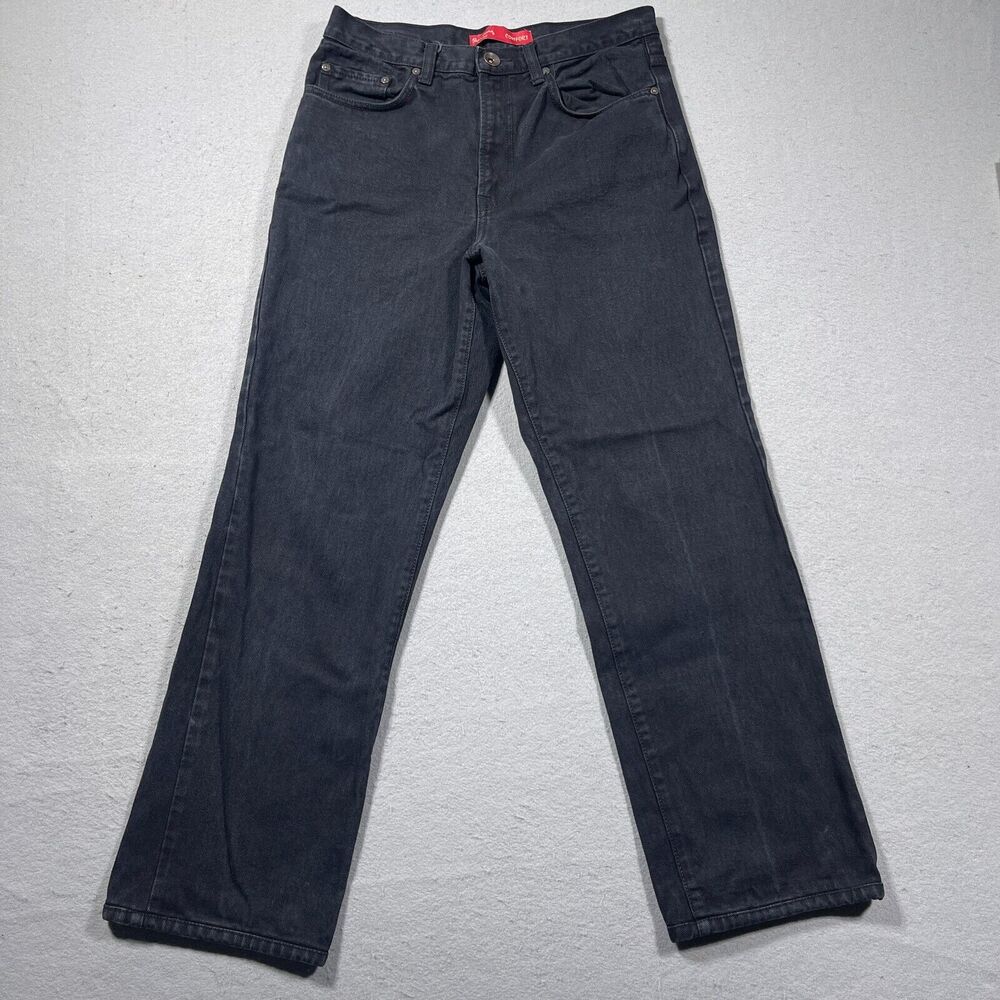Vintage Pepe Jeans London Comfort‎ Men 32x34 Straight Leg Black Denim Jeans 90s